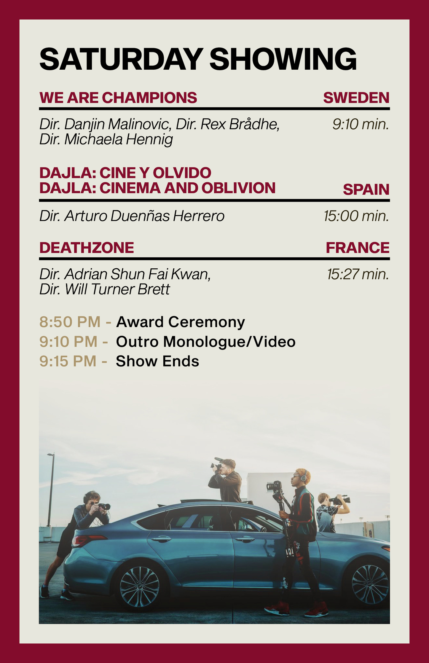 This is the outer back cover of the FITV 2022 Film Festival program.