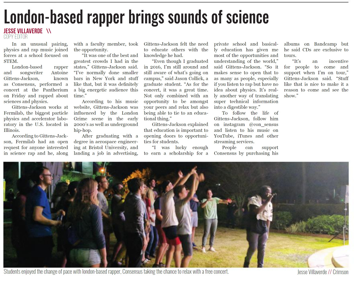 Article featured in The Florida Tech Crimson Issue 7 Fall 2018